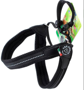 TRE PONTI Szelki regulowane na plecach Mesh 1 czarne