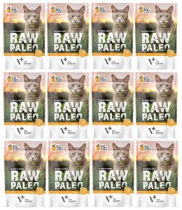 VetExpert Raw Paleo Cat Sterilised Turkey 12x100g 
