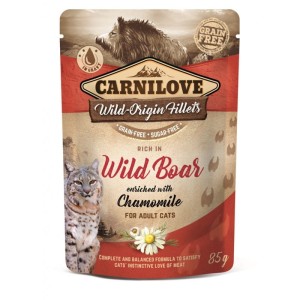 CARNILOVE Cat Pouch Wild Boar Chamomile 85g