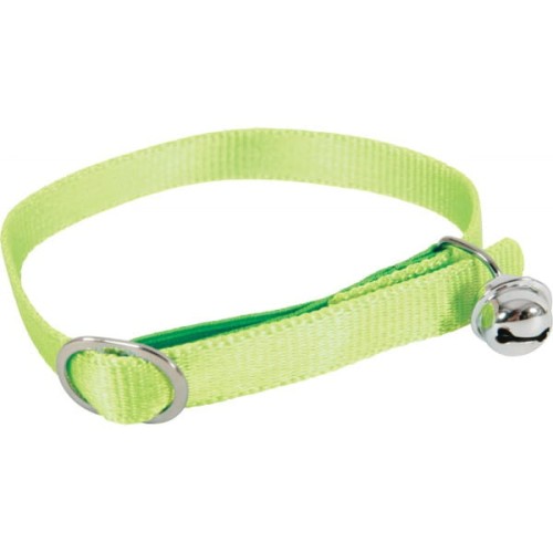 ZOLUX Obroża dla kota Nylonowa 30cm/10mm zielona