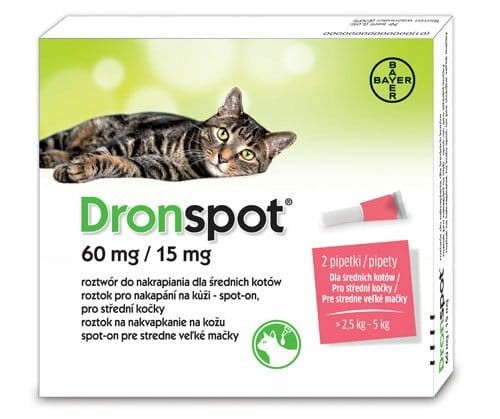 Dronspot średnie koty 2x0,70ml