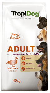 TROPIDOG Premium Adult Medium Large Duck 12kg
