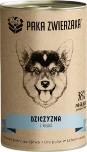 Paka Zwierzaka Mokra Dziczyzna Łosoś 400g