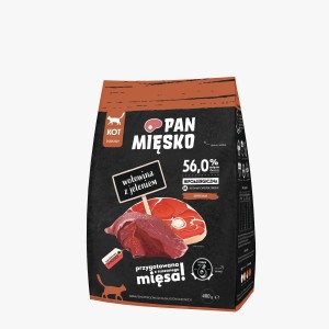 Pan Mięsko Kot Wołowina Jeleń M 400g