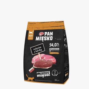 Pan Mięsko Kot Cielęcina Kaczka M 400g