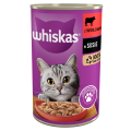 Whiskas Mokra Wołowina w sosie 24x400g