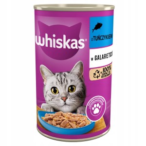 Whiskas Mokra Tuńczyk w galaretce 400g