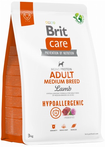 Brit Care Hypoallergenic Adult Medium Lamb 3kg