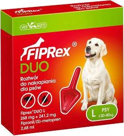 FIPREX DUO L płyn/pipeta 20kg-40kg