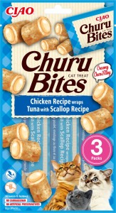 Inaba Cat Churu Bites Chicken Tuna Scallop 3x10g