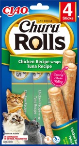 Inaba Cat Churu Rolls Chicken Tuna 4x10g