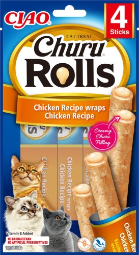 Inaba Cat Churu Rolls Chicken 4x10g