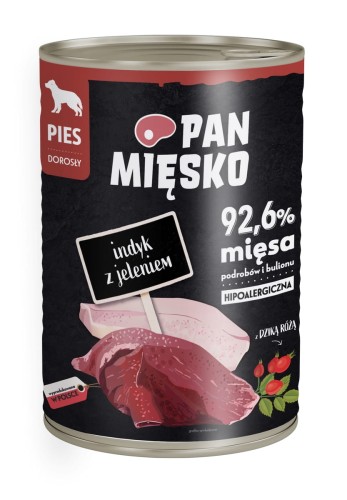 Pan Mięsko Mokra Indyk z Jeleniem 400g