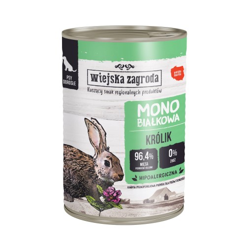 Wiejska Zagroda Monoprotein Królik 400g