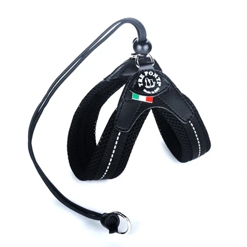 TRE PONTI Szelki regulowane na plecach Mesh 2,5 czarne