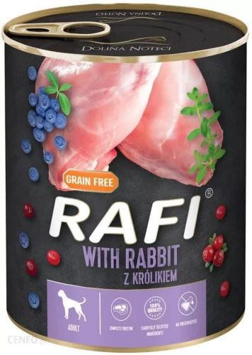 Rafi Dog Adult Królik 800g