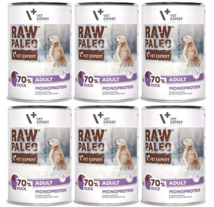 VetExpert Raw Paleo Dog Adult Duck 6x400g