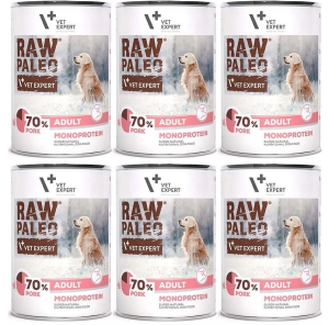 VetExpert Raw Paleo Dog Adult Pork 6x400g