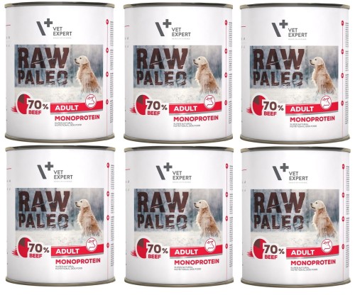 VetExpert Raw Paleo Dog Adult Beef 6x800g