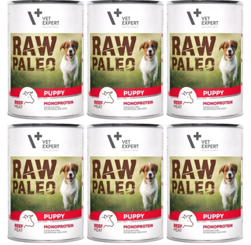 VetExpert Raw Paleo Dog Puppy Beef 6x400g