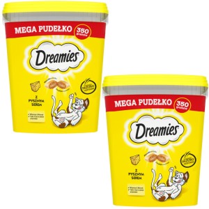 DREAMIES Mega Tuba Przysmak z Serem 2x350g