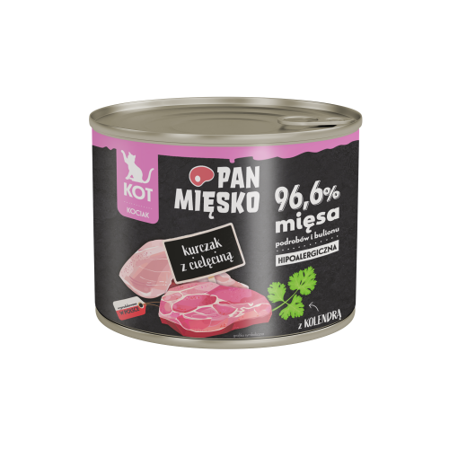 Pan Mięsko Kocięta Mokra Kurczak z Cielęciną 200g