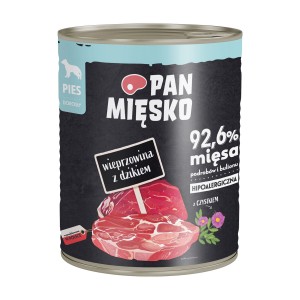 Pan Mięsko Mokra Wieprzowina z Dzikiem 800g