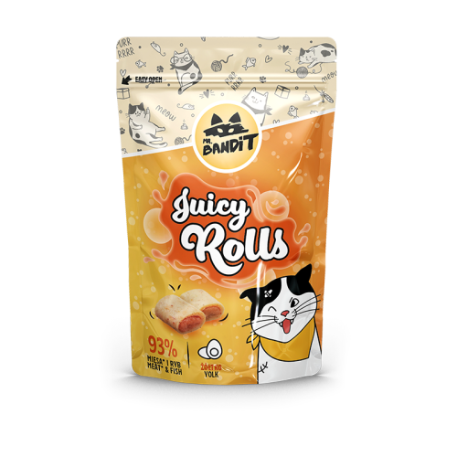 Mr.Bandit Cat Juicy Rolls Żółtko 40g