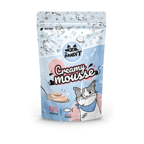 Mr.Bandit Cat Creamy Mousse Łosoś 60g