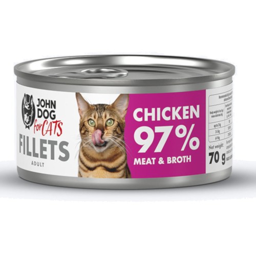 John Dog For Cats Fillets Kurczak 70g