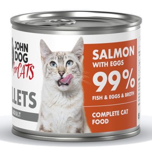 John Dog For Cats Fillets Łosoś z Jajkami 140g