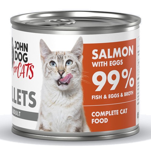 John Dog For Cats Fillets Łosoś z Jajkami 140g