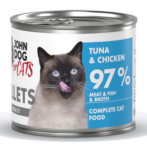 John Dog For Cats Fillets Tuńczyk Kurczak 140g