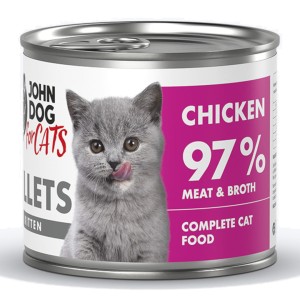 John Dog For Cats Fillets Kocięta Kurczak 140g