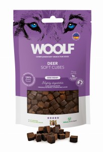 WOOLF Soft Cubes Monoprotein Deer 100g