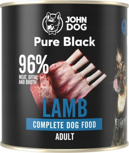 John Dog Pure Black Adult jagnięcina 800g