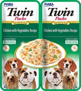 Inaba Dog Twin Chicken Vegetables 2x40g