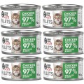 John Dog For Cats Kocięta Fillets Kurczak Łosoś 6x70g