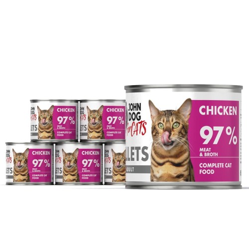 John Dog For Cats Fillets Kurczak 6x140g