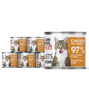 John Dog For Cats Fillets Kurczak Krewetki 6x140g