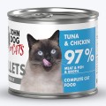 John Dog For Cats Fillets Tuńczyk Kurczak 6x140g