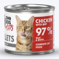 John Dog For Cats Fillets Kurczak Wołowina 6x140g