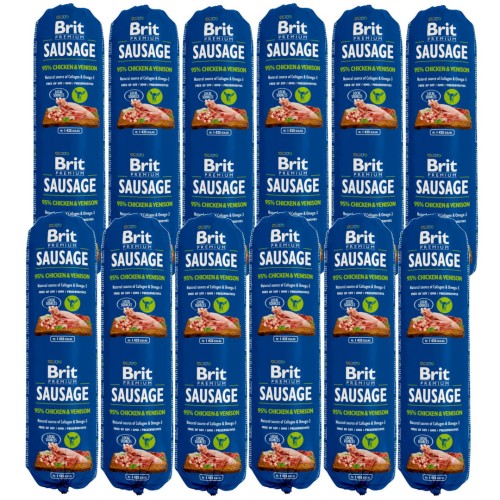 BRIT Sausage Chicken & Vension 12x800g