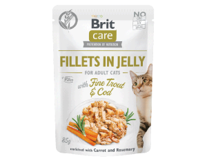 Brit Care Cat Pouch Jelly Fine Trout Cod 85g