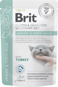 Brit Veterinary  Cat Pouch Urinary Stress 85g