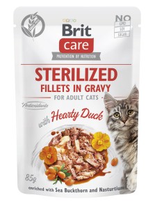 Brit Care Cat Pouch Gravy Sterilized Duck 12x85g