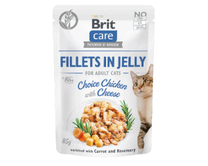 Brit Care Cat Pouch Jelly Chicken Cheese 12x85g