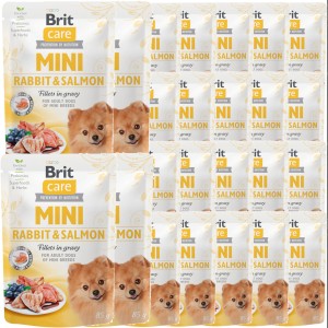 Brit Care Mini Pouch Rabbit Salmon 24x85g