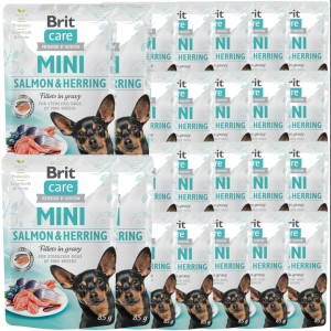 Brit Care Mini Pouch Salmon Herring Sterilised 12x85g