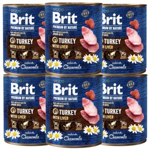 BRIT Premium by nature Junior Turkey & Liver 6x800g